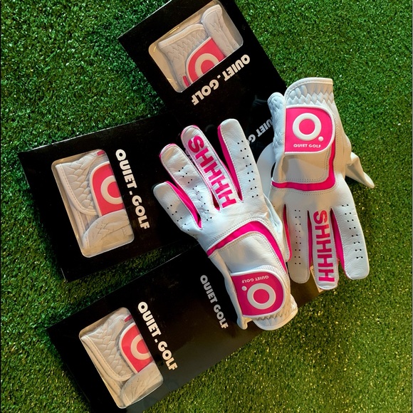Quiet Golf Ladies Pink SHHHH Golf Glove - Picture 2 of 3